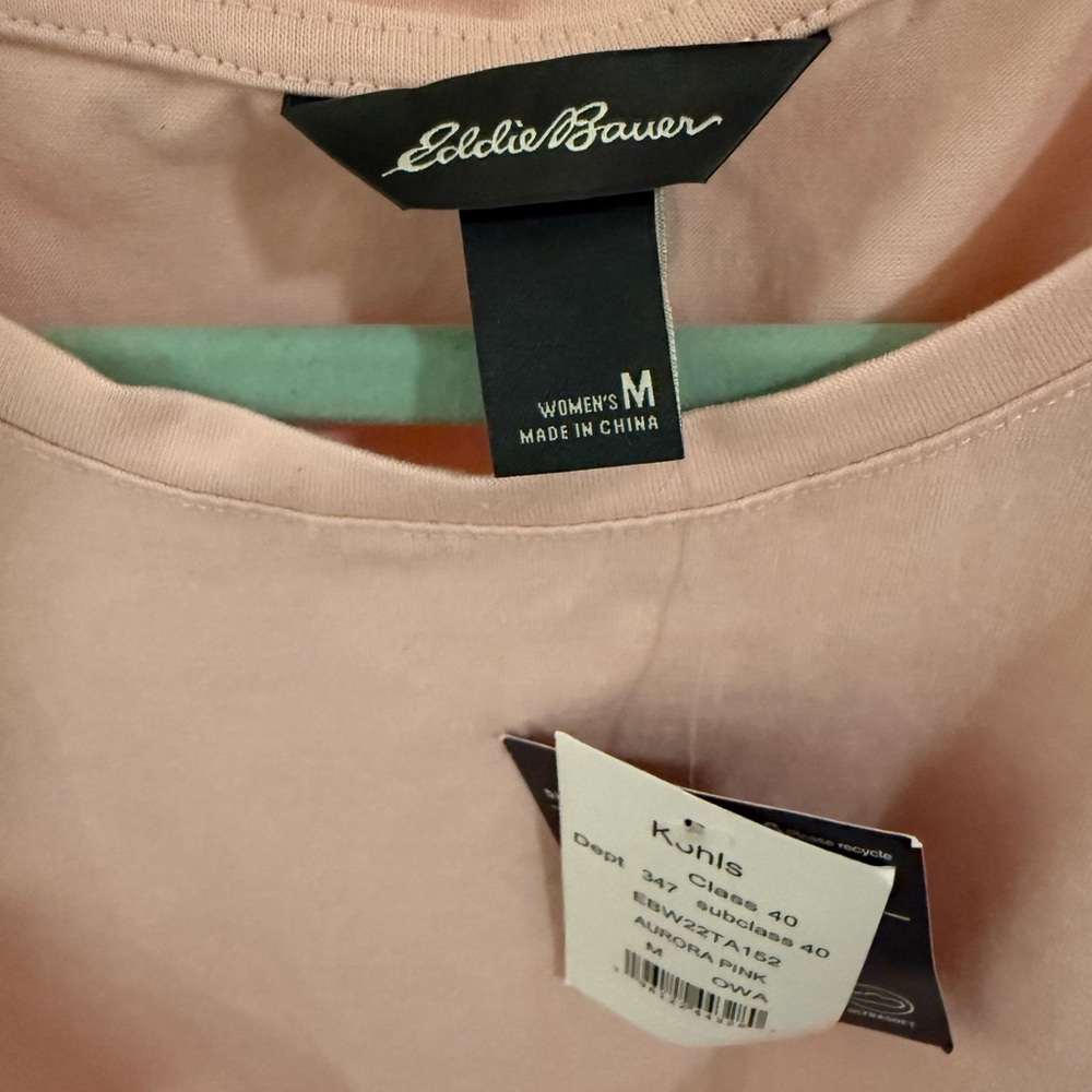 Eddie Bauer Switchback Knit Tank Top Women’s Medium Pink Twist Front Activewear - Picture 2 of 4